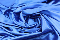 RayLineDo BLUE Color SILKY SATIN FABRIC DRESSMAKING WEDDING PROM-PER YARD