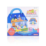 N\C Children's Playhouse Suitcase Toys Villa Castle Set Doll Houses for Boys and Girls