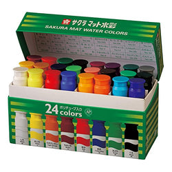 24 color matte watercolor (12ml) poly in tube (japan import)