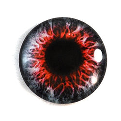 30mm Red Demon Glass Eye for Taxidermy Sculptures or Jewelry Making Pendant Crafts