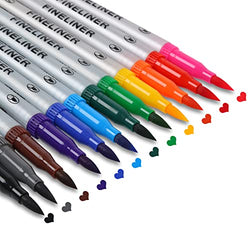 12 PCS Upgraded Xu-Leah Markers for Adult Coloring, Color Markers, Children's Painting Color Marker Pens, with Smooth and Long-Lasting Dual Marker Pen
