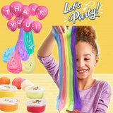 Butter Fruit Slime Kit for Girls 8 Pack, Stretchy and Non-Sticky, Party Favors DIY Scent Slime,Stress Relief Sludge Toy for Boys and Girls