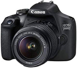 Canon EOS 2000D Rebel T7 Kit with EF-S 18-55mm f/3.5-5.6 III Lens + Accessory Bundle + Inspire Digital Deals Cloth