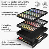 Arteza Soft Pastels, Set of 72 Artist-Grade Soft Pastel Sticks for Arts & Crafts Projects, Drawing, Blending, Layering, Shading, Art Supplies for All Ages and Artistic Experience Levels