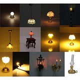 MagiDeal 1:12 Dollhouse Miniature Decoration LED Table Light Ceiling Lamp Battery Operated Plastic Light Accessories