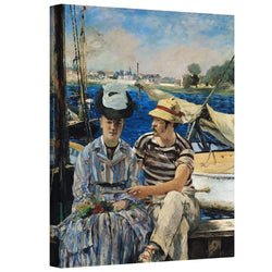 ArtWall manet-001-24x18-w Edouard Manet 'Argenteuil' Gallery-Wrapped Canvas Artwork, 24 by 18-Inch