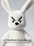 Fearless Bunny Stuffed Animals Large 17'' [Anti-Anxiety Pockets] Cuddle Stuffed Animals Cute Plushies [Courage Awaken] Stuffed Bunny Plush Toys Rabbit Soft Huggable Gift - Machine Washable Courpal