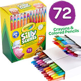 Crayola Twistables Pack (Silly Scents 72ct, Crayons 36ct & Colored Pencils 36ct) & Twistables Crayons Coloring Set, Back To School Gifts for Kids, Preschool Essentials, 50 Count
