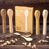 BeaverCraft BB2 Wood Carving Spoon Blank Unfinished Wood Carving Spoon Carving Kit Wooden Blank Spoon Blanks Carving Wood for Whittling Basswood Carving Blanks Woodcarving Blocks