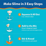 Elmer’s Confetti Slime Kit | Slime Supplies Include Metallic Glue, Clear Glue, Confetti Magical Liquid Slime Activator, 4 Count