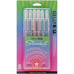 Sakura Gelly Roll Stardust Bold Meteor Pens - 6 per Package