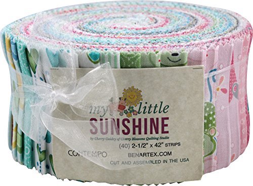 My Little Sunshine Baby Jelly Roll 40 2.5-inch Strips by Benartex