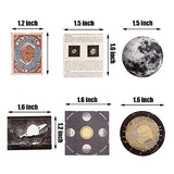 138PCS Vintage Astronomy Stickers Space Galaxy Moon Planets Astrology Universe Aesthetic Decoration Washi Stickers Decals for Album Laptop Scrapbook Phone Case Envelope Journal Card Making