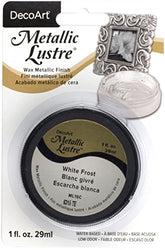 DecoArt 1 oz Frost White Metallic Lustre Wax