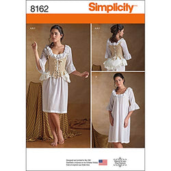 Simplicity 8162 Women's 18th Century Undergarments Historical Costume Sewing Pattern, Sizes 6-14