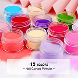 Morovan Acrylic Nail Kit - Glitter Acrylic Powder and Monomer Nail Liquid Nails Kit Acrylic Set with 48W Nail Lamp UV Gel Primer for Acrylic Nails