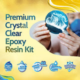 Lulu Oligain Epoxy Resin Kit, Clear Resin Kit for Arts & Crafts, Comes with Epoxy Resin, Hardener, Stirring Stick, Nitrile Gloves, Spreaders, and Leaf Sheets, Kid-Safe & Easy to Use, 1 Gallon Bundle