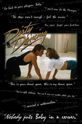 Dirty Dancing Movie Quotes Patrick Swayze Jennifer Grey 80s Poster Print - 24x36 by Poster Revolution