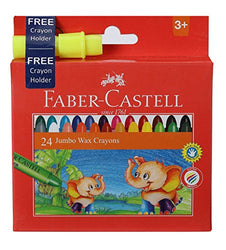 Faber Castell Jumbo Wax Crayons - 24 Shades