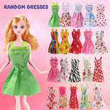 130 PCS Doll Clothes and Accessories, Fashion Mini Dress Set with 5 Wedding Gowns Dresses, 10 Mini Dresses, 10 Sets Casual Clothes, 5 Swimsuits Bikini, 20 Handbags, 80 Accessories for 11.5 inch Dolls