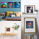 6 Pack 5D DIY Diamond Painting Kits for Adults Moon Diamond Paintings Picture for Home Decoration