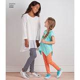 Simplicity US8566K5 Easy to Sew Girl's Leggings and Tunic Sewing Patterns, Sizes 7-14