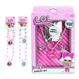 L O L Dolls Jewelry Box Bundle ~ 7 Pc LOL Jewelry Set with LOL Necklaces, Bracelets, Stickers, and More! (LOL Jewelry for Girls)