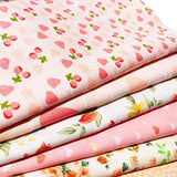 flic-flac 20 x 20 inches (51cmx51cm) Fat Quarter Natural Cotton Quilting Fabric Thick Craft Printed Fabric High Density Bundle Squares Patchwork Lint DIY Sewing (14pcs, Pattern C)