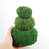 NWFashion Green Yellow Planter, Sueent Flower Pot, Moss Ball Planter (12CM, Green)