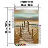 5D Full Drill Diamond Painting, Round Acrylic Drilling Embroidery Cross Stitch Arts Craft Canvas Wall Decor
