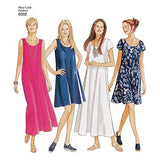 New Look Sewing Pattern 6352 Misses Dresses, Size A (8-10-12-14-16-18)