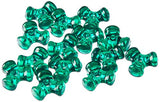 Darice 06102-7-T12 Bead Tri Christmas 11MM 1000PK, Green