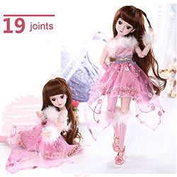 BJD Reborn Doll Ball-Jointed Dolls 1/3 23.6 Inch 60Cm Super Lifelike Princess Can Dressup HMYH