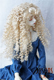 JD145 extraLong Wave Doll Wigs Synthetic Mohair BJD Hair (Blond, 8-9inch)