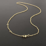 Wholesale 12 PCS 1.5MM Gold Plated Solid Brass O Chains with Extension Chains Adjustable Bulk for