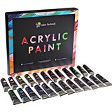 Color Technik Acrylic Paint Set, Professional Artist Quality, Palette Included, 24 Aluminium Tubes,