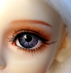 1 Pair Handmade Acrylic Pure Violet Half Ball Eyes for BJD Dollfie SD Doll