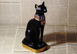 9.5" Ancient Egypt Kitty Egyptian Bastet Cat Goddess Statue Collectible Bastet Sculpture (9.5"