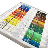 PHOENIX Acrylic Color Paint Set of 24 Tubes x 12 ml - Non-Toxic Paints for Kids, Students, Beginners & Artists