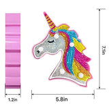 YOBEYI Diamond Painting Unicorn with LED Lights DIY Special Shaped Full Drill Crystal Diamond Drawing Bedside Lamp for Home Decoration (Unicorn A)