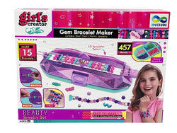 Inchoi Colorful Gem Bracelet Maker Beauty Jewelry Set Girl's Creator Maker Storage Box Personalized Jewelry Designer