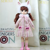 28cm Doll Accessories Set Doll Clothes and Shoes Fit to 1/6 BJD Dress Up Toys for Children Not Include Doll (C, Clothes and Shoes)