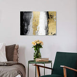 The Oliver Gal Artist Co. Abstract Wall Art Canvas Prints 'Envision and Elevate Gold' Home Décor, 24" x 16"