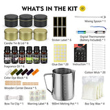 Magicfly DIY Candle Making Kit for Adults, Full Soy Candle Making Supplies with Large Candle Make Pouring Pot, Colored Tins, Wicks, Dyes, Thermometer, Rich Scents, Oils, Candle Maker for Beginner