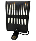 Detail Paint Brush Set - 12 Miniature Brushes with Holder for Fine Detailing & Art Painting -