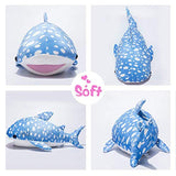 LALA HOME Large Great Whale Shark Stuffed Animal Giant Hugging Plush Soft Pillow Ocean Toy 22 Inch/56 Centimeter