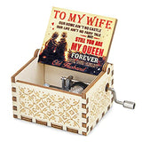 Mr.Winder Music Box Gift for Wife, Birthday Anniversary Christmas Valentine Gift to My Wife Girlfriend from Husband Musical Box Play You are My Sunshine