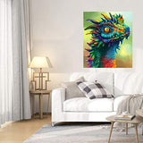 Dylan's cabin DIY 5D Diamond Painting Kits for Adults,Full Drill Embroidery Paint with Diamond for Home Wall Decor（dragon/16x12inch)