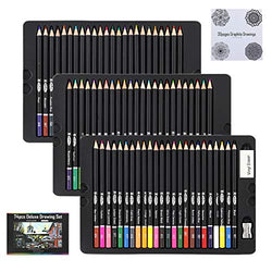 AXEARTE 72 Colored Pencils, Drawing Pencils Set for Sketching, Shading, Blending and Coloring, Great Art School Supplies for Kids & Adults, Beginners & Pro Artists Coloring Books