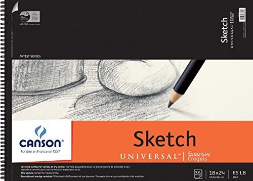 Canson Universal Sketch Paper Pad 18x24": 35 Sheets